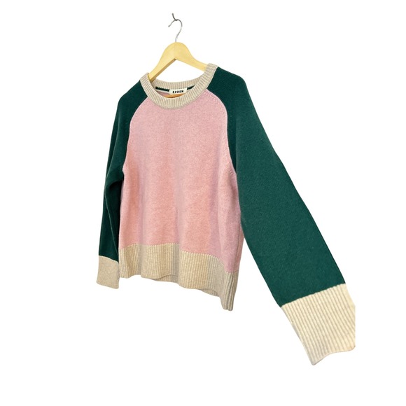 Boden Olivia Merino Wool Colorblock Sweater Size Large - Picture 8 of 11